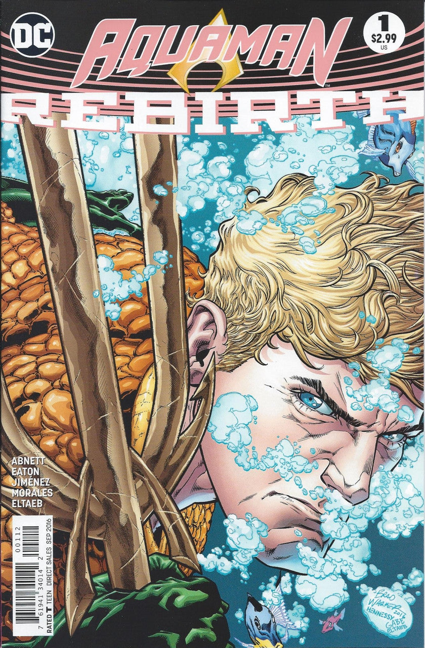 AQUAMAN: REBIRTH # 1 NM 2nd Printing