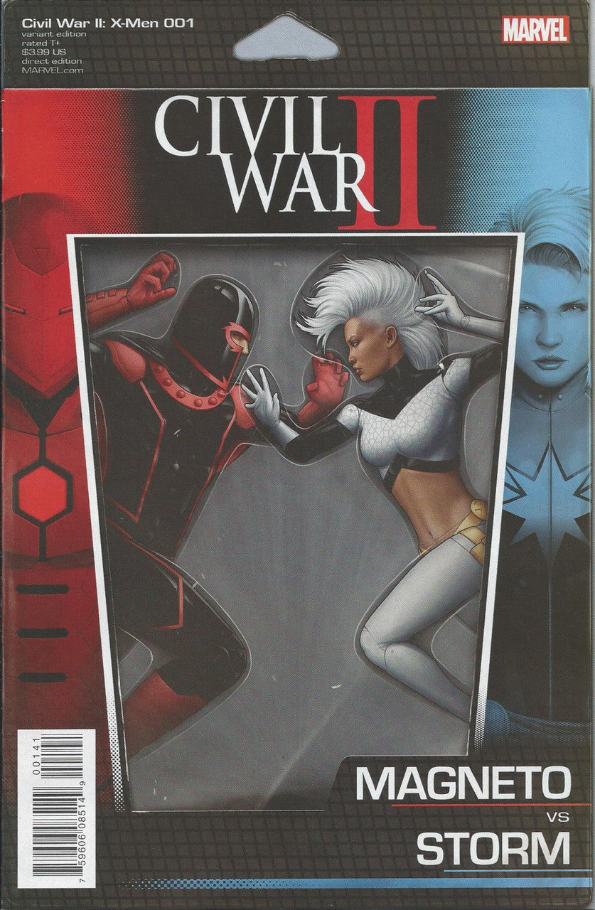 CIVIL WAR II: X-MEN # 1 NM John Tyler Christopher Action Figure Variant Cover