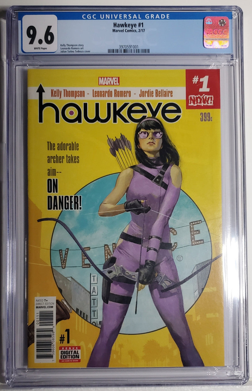 HAWKEYE (5TH SERIES) # 1 CGC 9.6 NM+; 1st Hawkeye (Kate Bishop) solo series