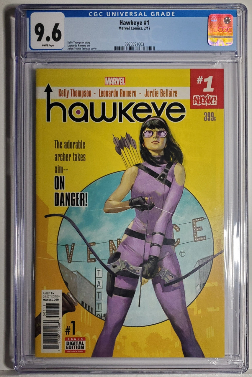 HAWKEYE (5TH SERIES) # 1 CGC 9.6 NM+; 1st Hawkeye (Kate Bishop) solo series