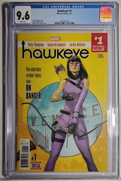 HAWKEYE (5TH SERIES) # 1 CGC 9.6 NM+; 1st Hawkeye (Kate Bishop) solo series