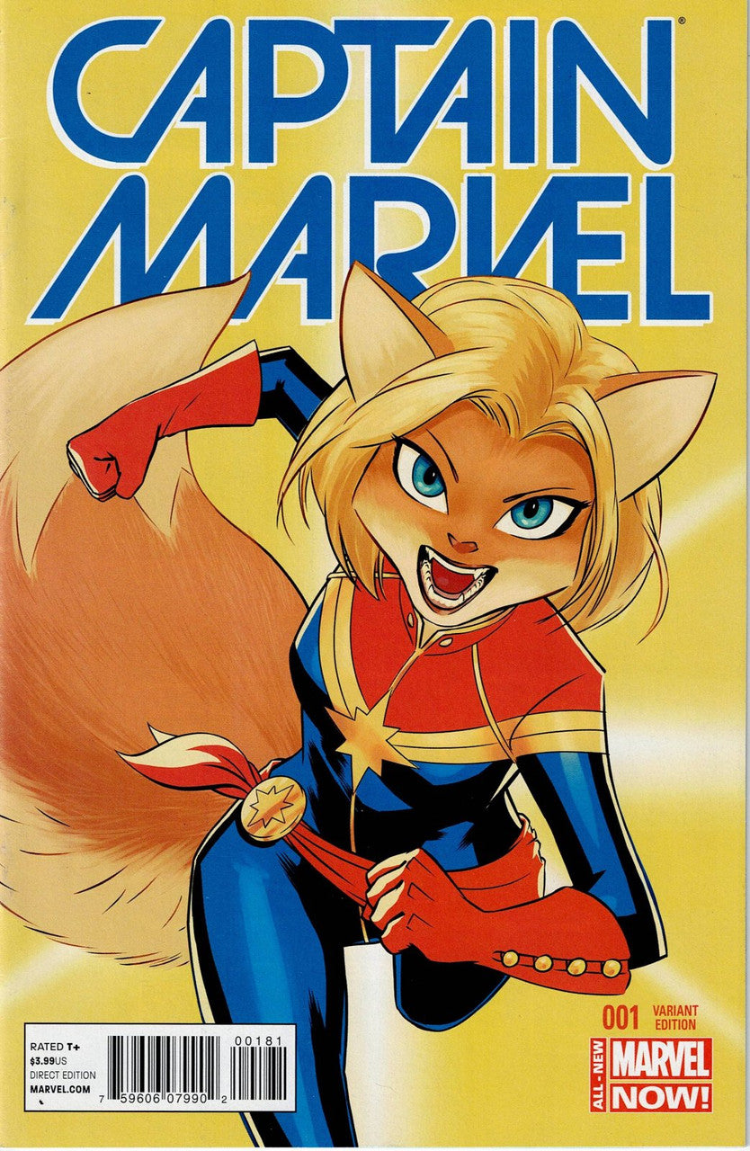 CAPTAIN MARVEL (9TH SERIES) # 1 NM Animal Variant by David Lopez