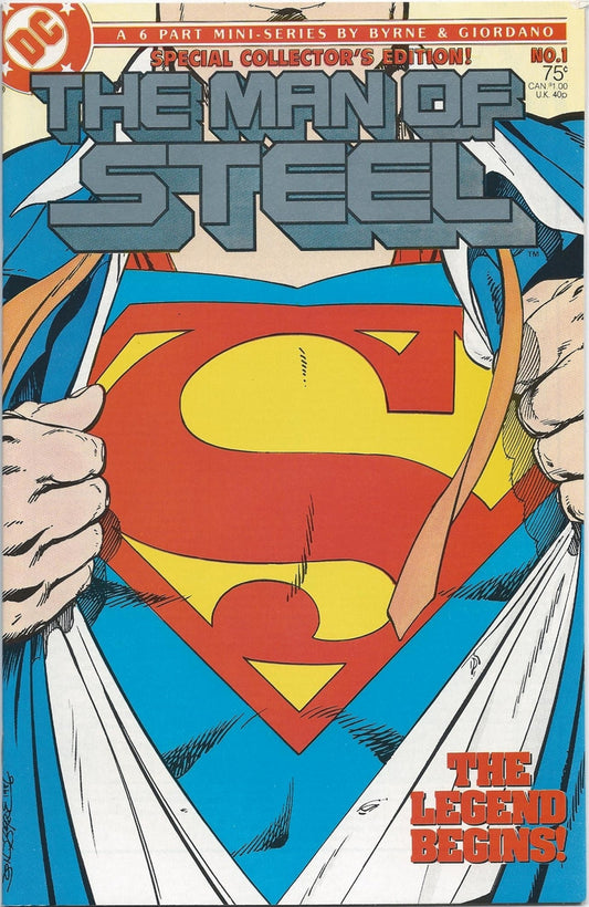 MAN OF STEEL (MINI-SERIES) # 1 VF- Special Cover A