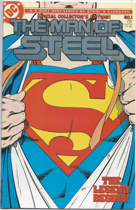 MAN OF STEEL (MINI-SERIES) # 1 VF- Special Cover B