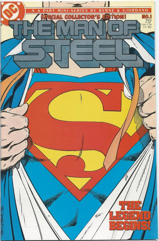 MAN OF STEEL (MINI-SERIES) # 1 VF- Special Cover C