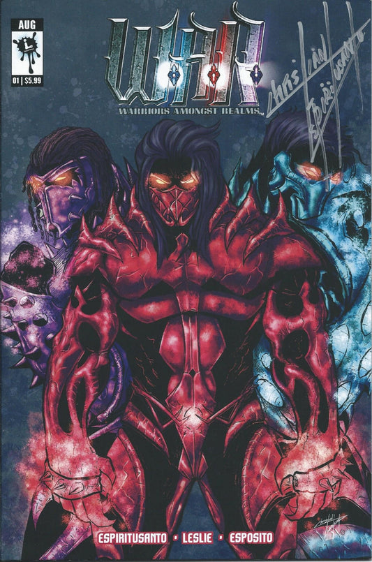 WARRIORS AMONGST REALMS # 1 NM Signed by Christian Espiritusanto