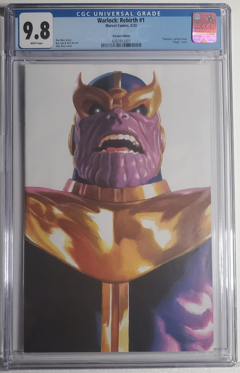 WARLOCK: REBIRTH # 1 CGC 9.8 NM/MT Alex Ross Timeless Thanos