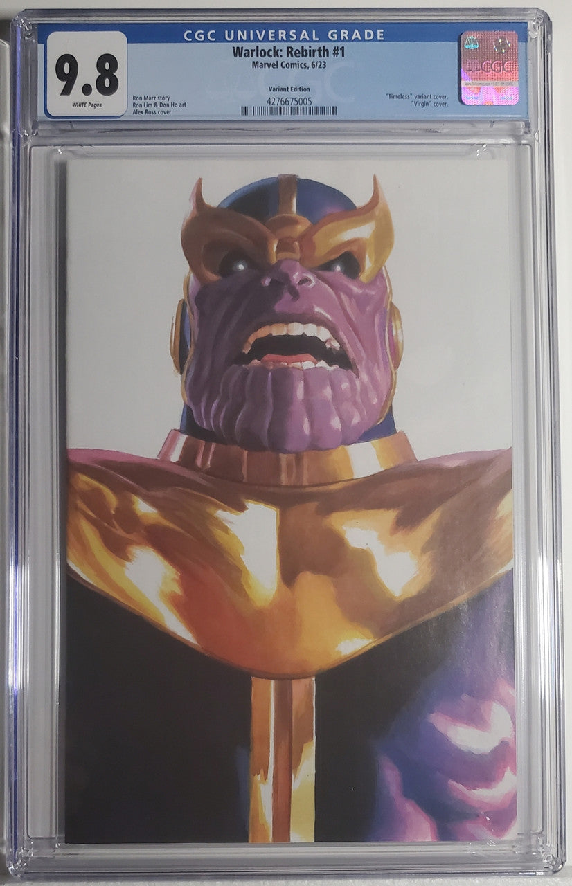 WARLOCK: REBIRTH # 1 CGC 9.8 NM/MT Alex Ross Timeless Thanos (B)