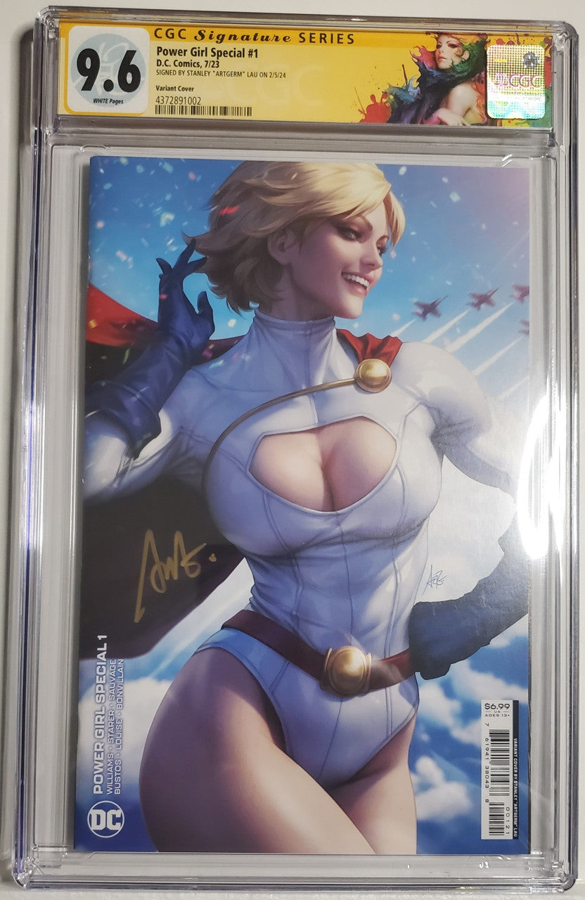 POWER GIRL SPECIAL # 1 CGC SS 9.6 NM+ Signed by Stanley "Artgerm" Lau