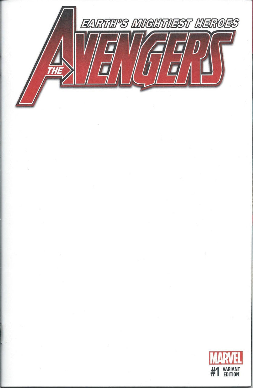 AVENGERS (7TH SERIES) # 1 NM Blank Variant Cover