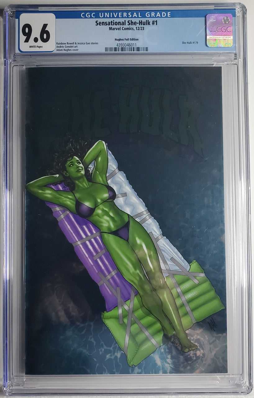 SENSATIONAL SHE-HULK (2ND SERIES) # 1 Hughes FOIL Variant CGC 9.6 NM+