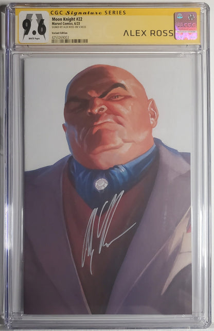 MOON KNIGHT (9TH SERIES) #22 CGC SS 9.6 NM+ Signed by Alex Ross| Custom Label