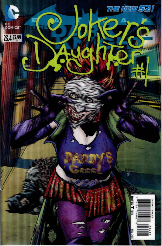 BATMAN: THE DARK KNIGHT (3RD SERIES) #23.4 NM Jokers Daughter 3-D Cover