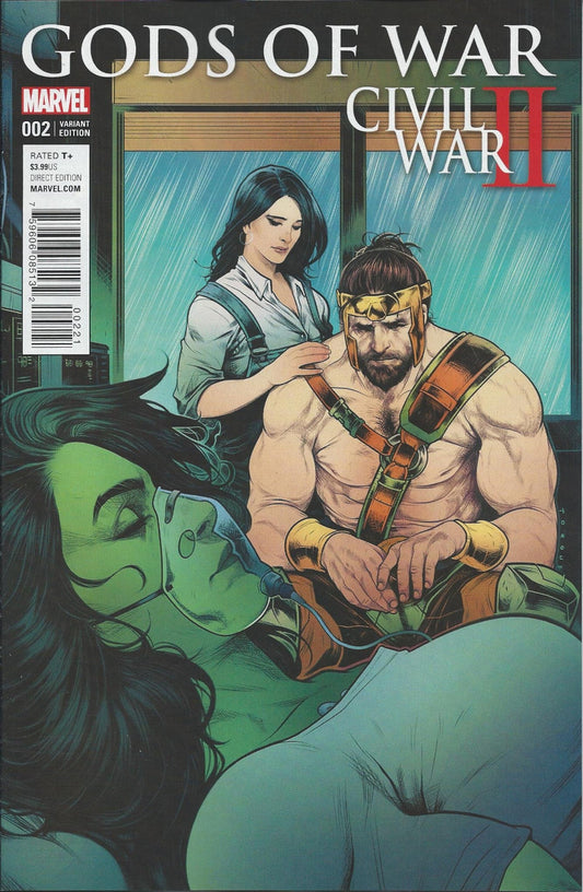 CIVIL WAR II: GODS OF WAR # 2 NM Elizabeth Torque Variant Cover