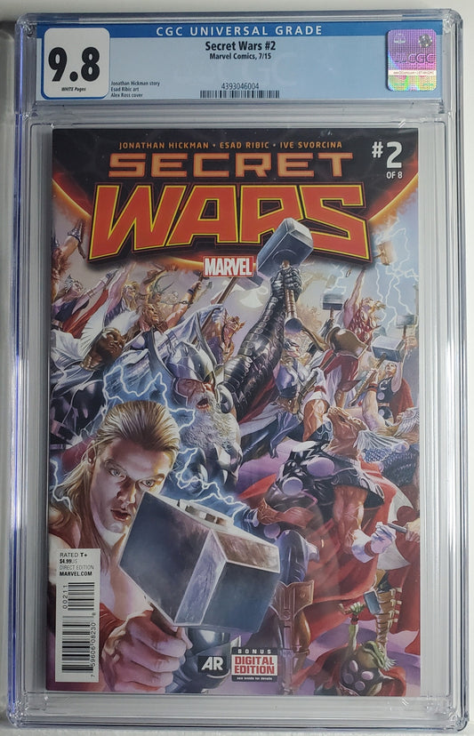 SECRET WARS # 2 CGC 9.8 NM/MT