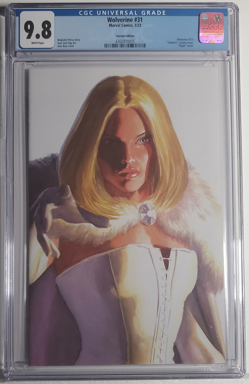 WOLVERINE (7TH SERIES) #31 CGC 9.8 NM/MT Alex Ross Timeless White Queen