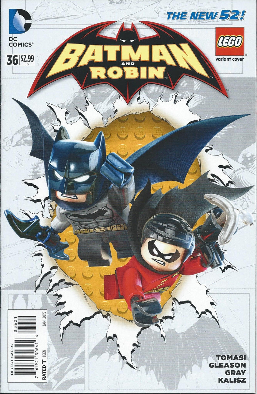 BATMAN AND ROBIN (2ND SERIES) #36 NM Lego Variant Cover