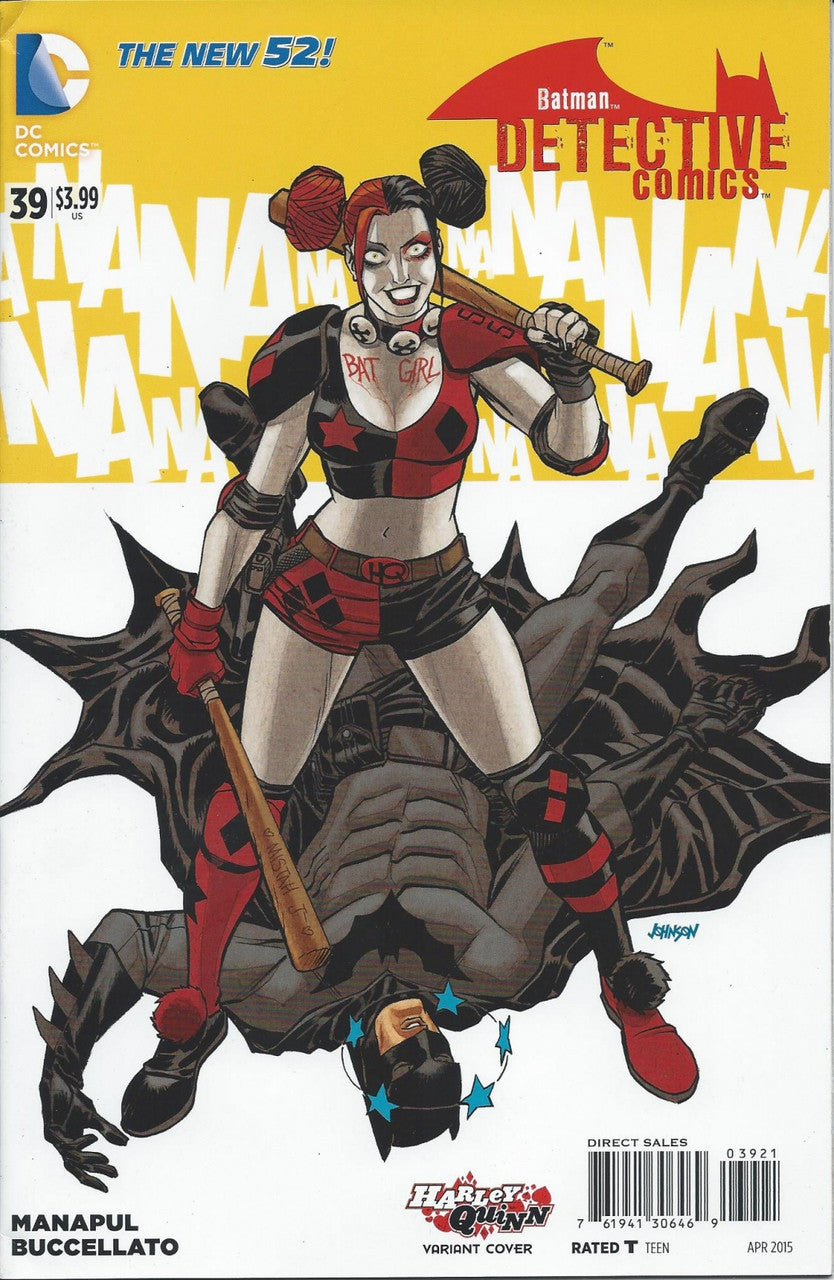 DETECTIVE COMICS (2ND SERIES) #39 FN Harley Quinn Variant Cover by Dave Johnson