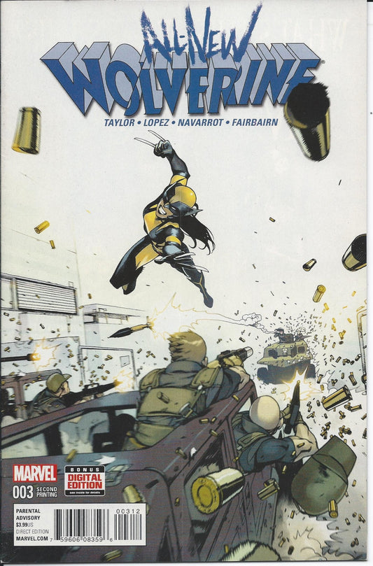 ALL-NEW WOLVERINE # 3 VG 2nd Printing