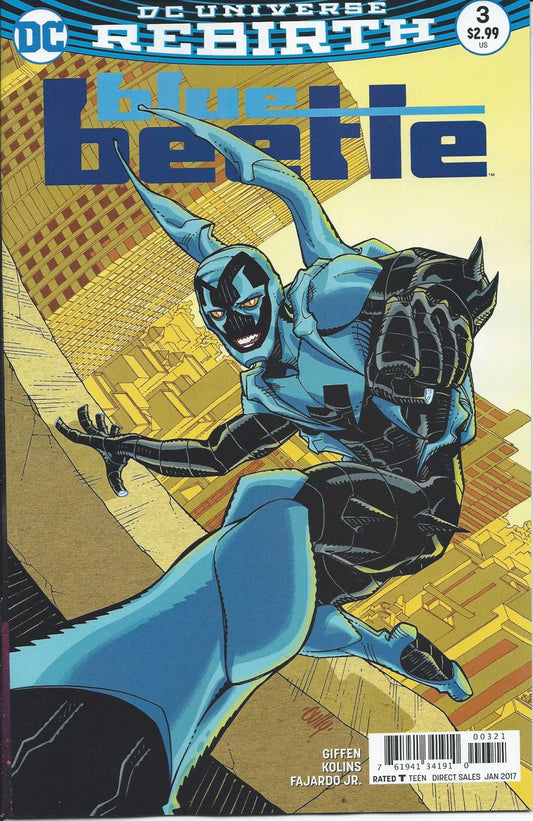 BLUE BEETLE (6TH SERIES) # 3 NM Cully Hamner Variant Cover