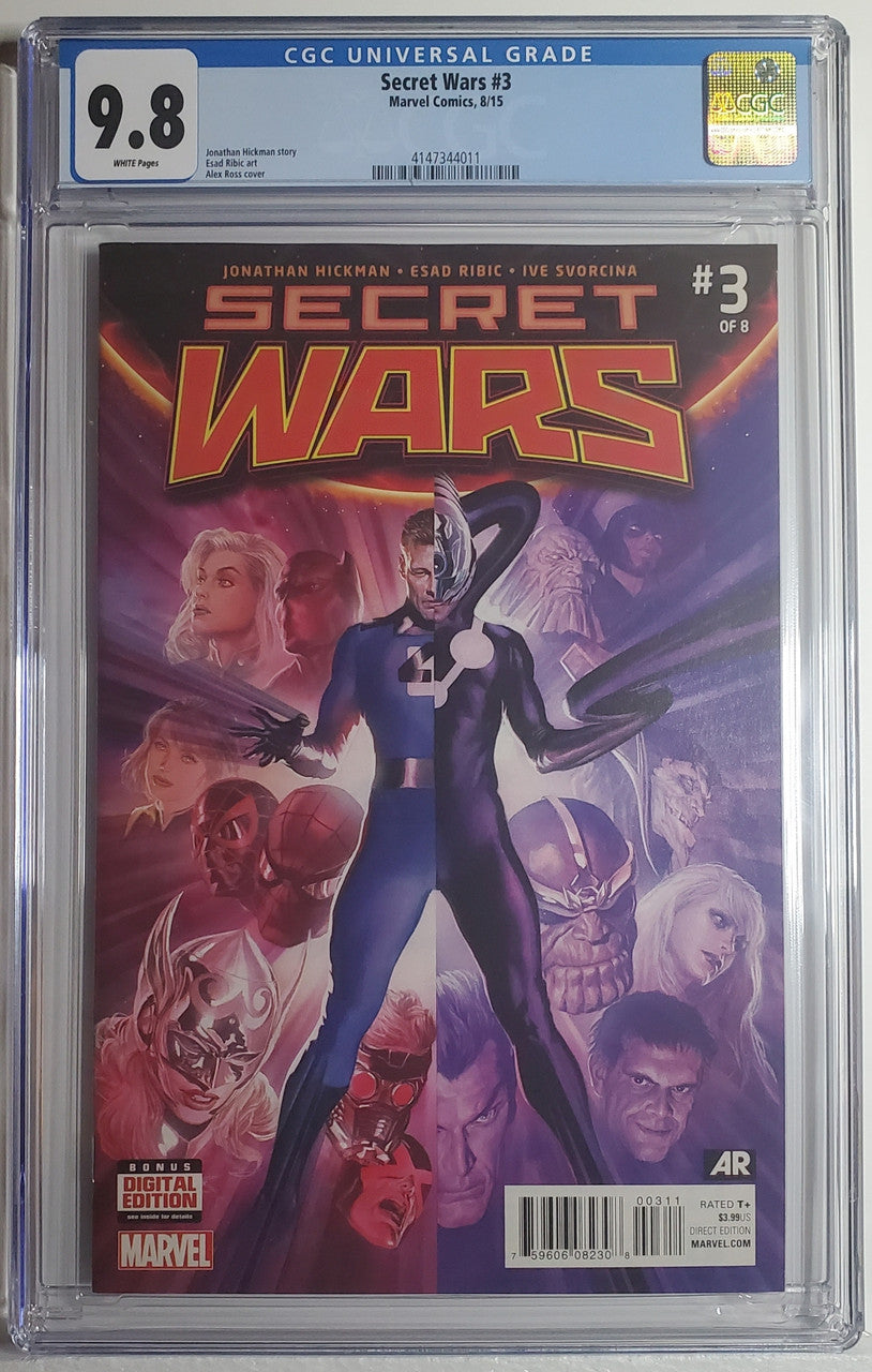 SECRET WARS # 3 CGC 9.8 NM/MT