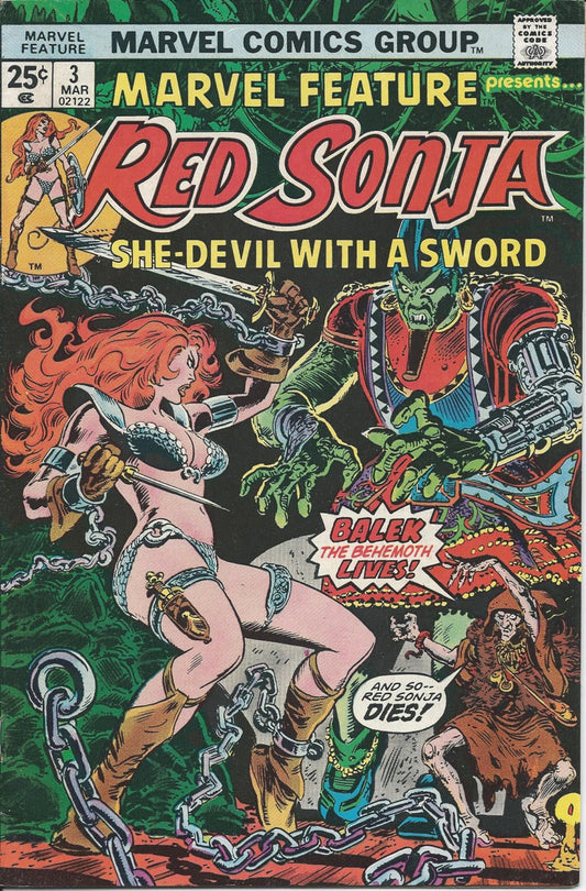 MARVEL FEATURE (2ND SERIES) # 3 FR Presents Red Sonja