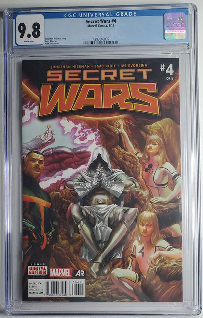 SECRET WARS # 4 CGC 9.8 NM/MT