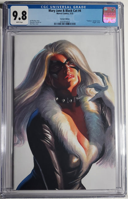 MARY JANE & BLACK CAT # 4 CGC 9.8 NM/MT Alex Ross Timeless Black Cat