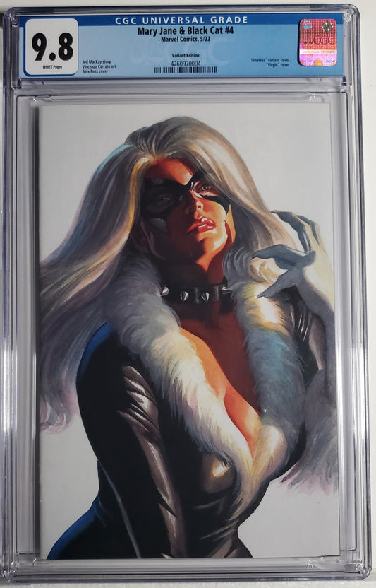 MARY JANE & BLACK CAT # 4 CGC 9.8 NM/MT Alex Ross Timeless Black Cat (2)