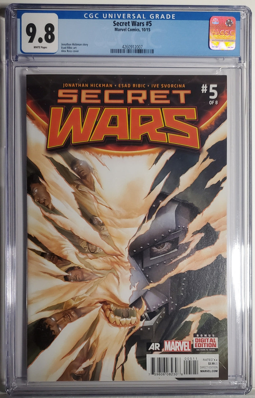 SECRET WARS # 5 CGC 9.8 NM/MT