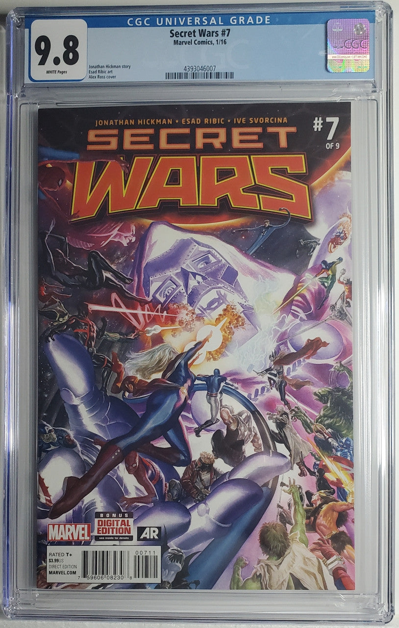 SECRET WARS # 7 CGC 9.8 NM/MT