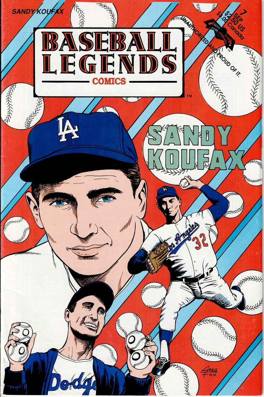 BASEBALL LEGENDS # 7 FN+ Sandy Koufax