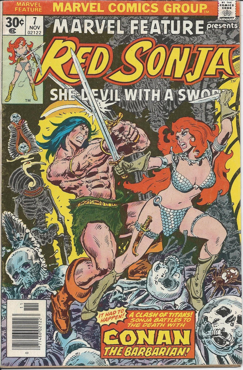 MARVEL FEATURE (2ND SERIES) # 7 VG+ Presents Red Sonja