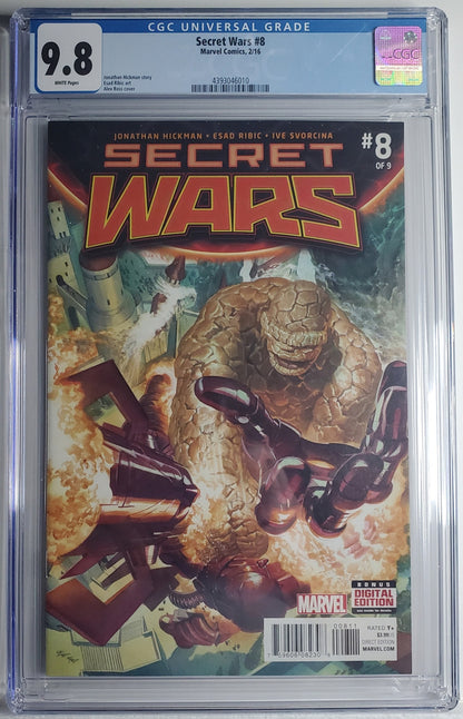 SECRET WARS # 8 CGC 9.8 NM/MT