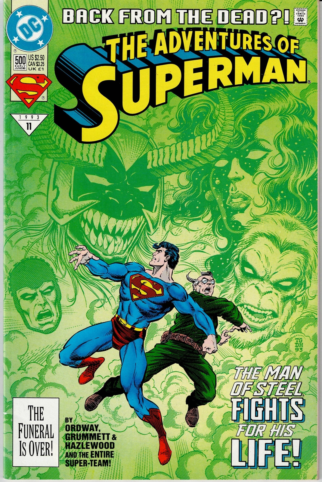 ADVENTURES OF SUPERMAN (1ST SERIES) #500 GD/VG