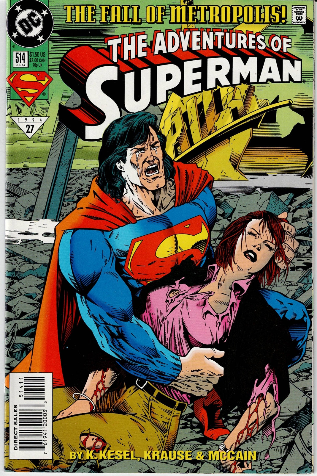 ADVENTURES OF SUPERMAN (1ST SERIES) #514 NM-