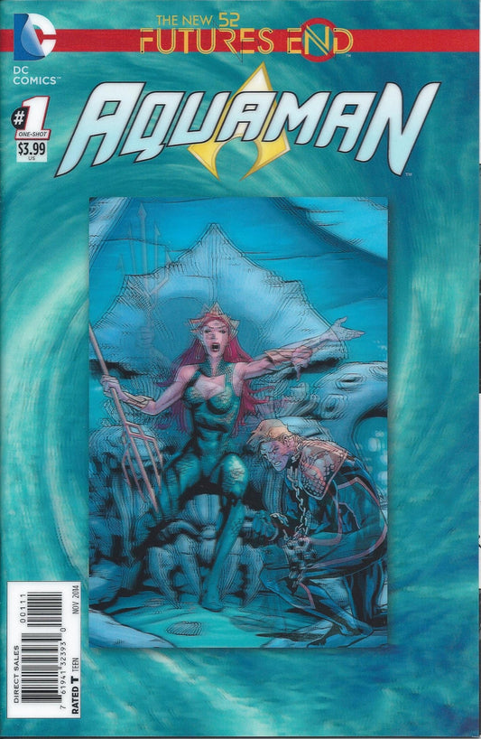 AQUAMAN: FUTURES END # 1 NM 3-D Cover
