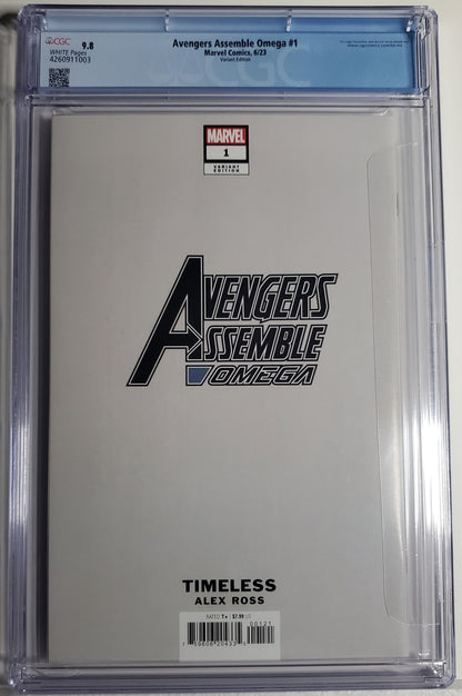 AVENGERS ASSEMBLE OMEGA # 1 CGC 9.8 NM/MT Alex Ross Timeless Galactus