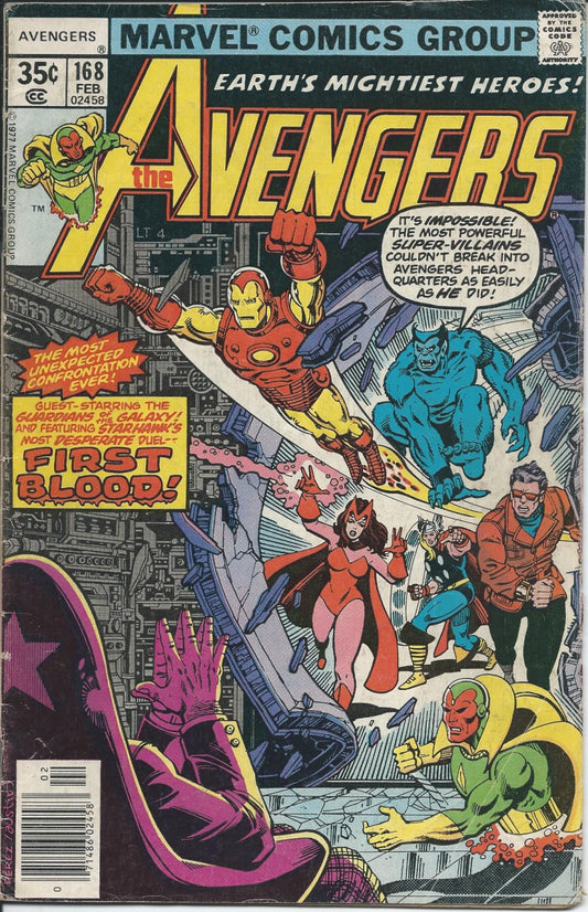 AVENGERS (1ST SERIES) #168 VG