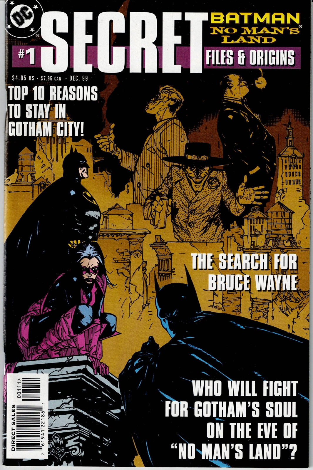 BATMAN: NO MAN'S LAND SECRET FILES # 1 VF/NM