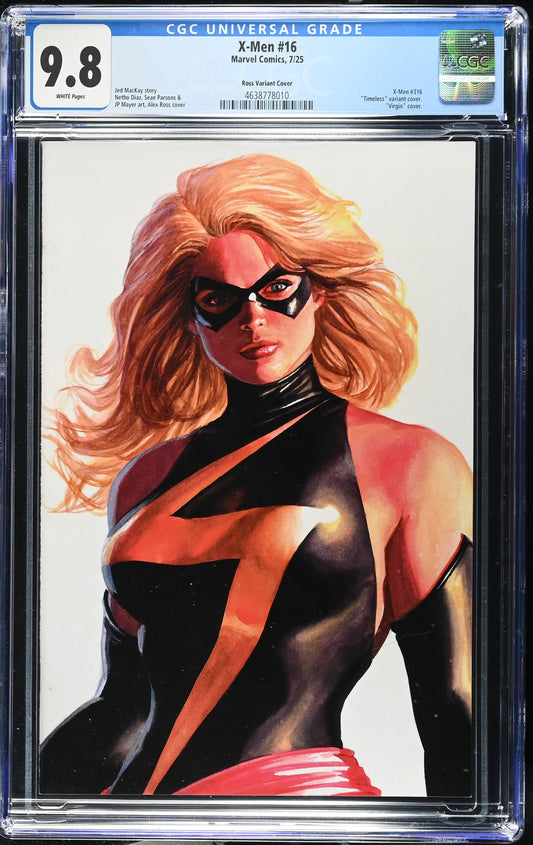 X-MEN (7TH SERIES) #16 CGC 9.8 NM/MT Alex Ross Timeless MS. MARVEL
