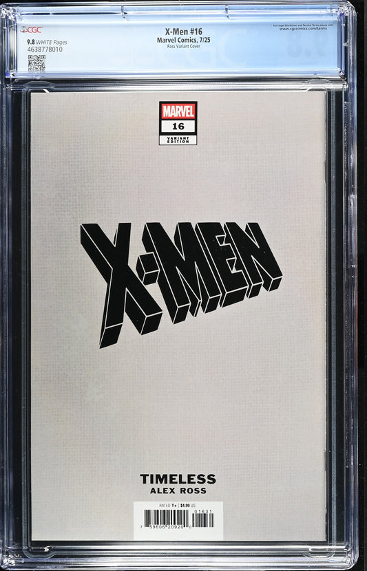 X-MEN (7TH SERIES) #16 CGC 9.8 NM/MT Alex Ross Timeless MS. MARVEL