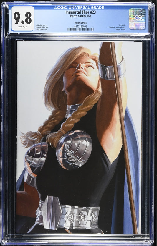 IMMORTAL THOR #23 CGC 9.8 NM/MT Alex Ross Timeless VALKYRIE