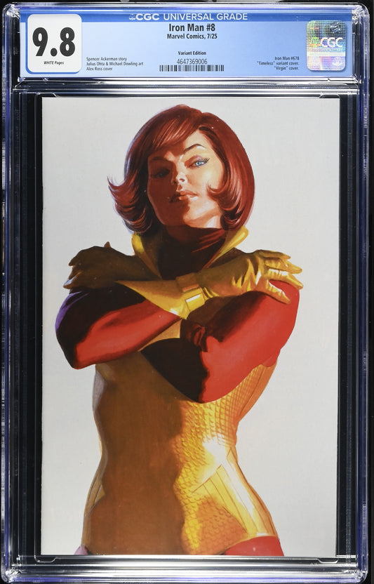 IRON MAN (8TH SERIES) # 8 CGC 9.8 NM/MT Alex Ross Timeless WASP
