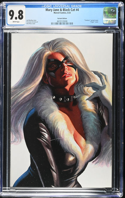 MARY JANE & BLACK CAT # 4 CGC 9.8 NM/MT Alex Ross Timeless BLACK CAT