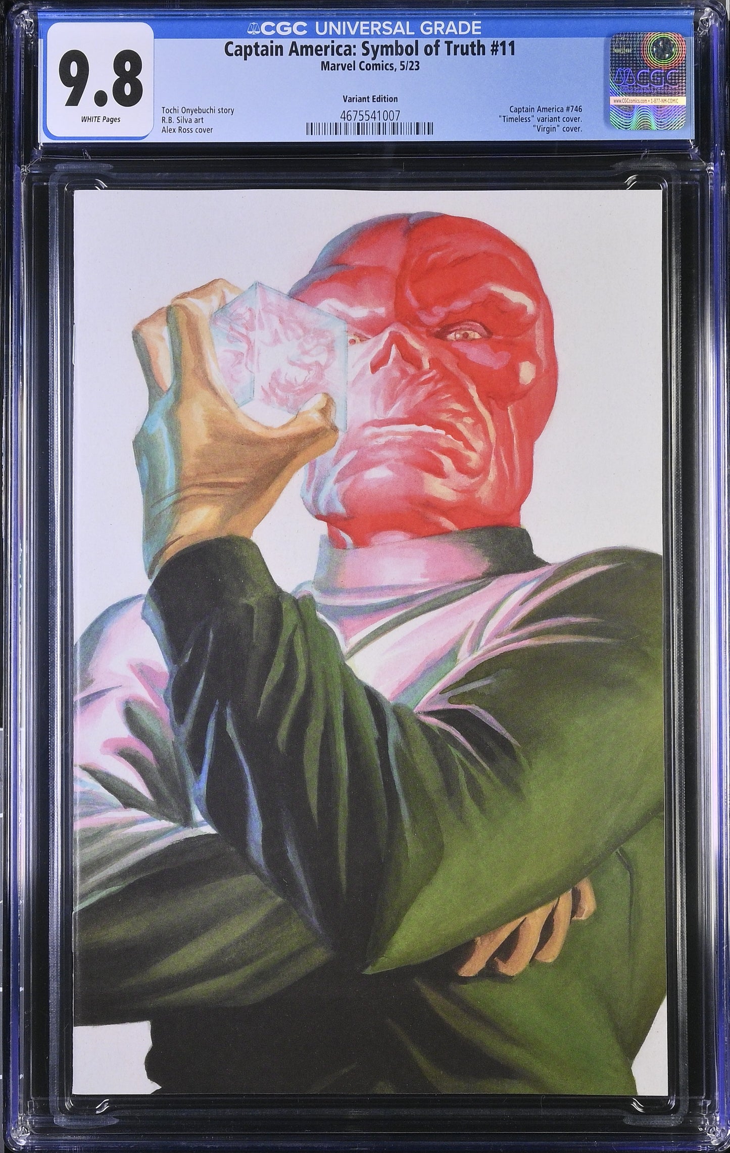 CAPTAIN AMERICA: SYMBOL OF TRUTH (2022) #11 CGC 9.8 NM/MT Alex Ross Timeless RED SKULL