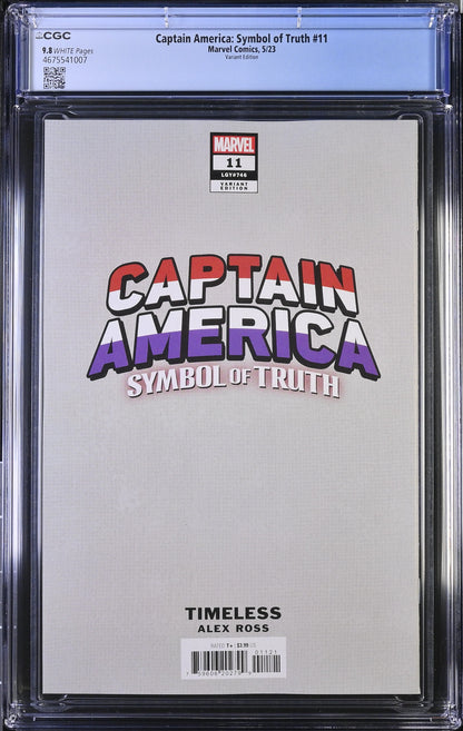 CAPTAIN AMERICA: SYMBOL OF TRUTH (2022) #11 CGC 9.8 NM/MT Alex Ross Timeless RED SKULL