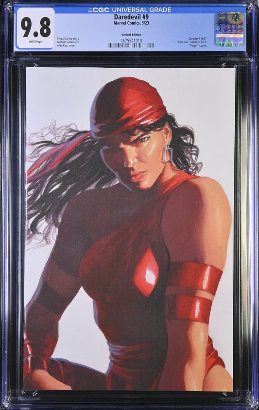 DAREDEVIL (7TH SERIES) # 9 CGC 9.8 NM/MT Alex Ross Timeless ELEKTRA