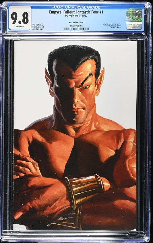 EMPYRE: FALLOUT FANTASTIC FOUR # 1 CGC 9.8 NM/MT Alex Ross Timeless SUB-MARINER Virgin Variant