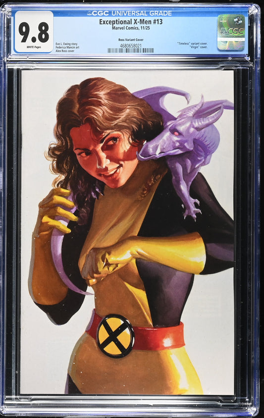 EXCEPTIONAL X-MEN #13 CGC 9.8 NM/MT Alex Ross Timeless KITTY PRYDE - SHADOWCAT Virgin Variant